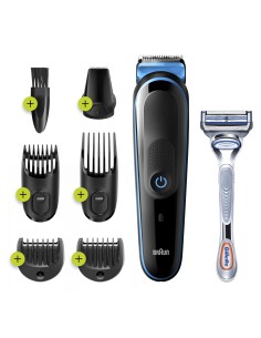 Braun 81713348 cortadora de pelo y maquinilla Negro, Azul