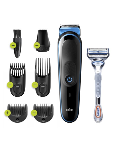 Braun 81713348 cortadora de pelo y maquinilla Negro, Azul