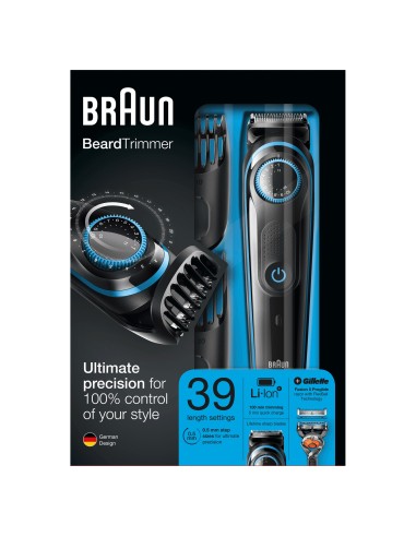 Braun BT5040 depiladora para la barba Negro, Azul