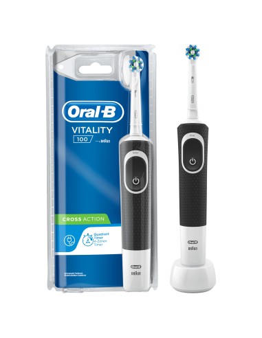 Oral-B Vitality 80312499 cepillo eléctrico para dientes Adulto Cepillo dental oscilante Negro, Blanco