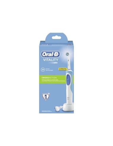 Oral-B Vitality Crossaction Adulto Cepillo dental giratorio Azul, Blanco