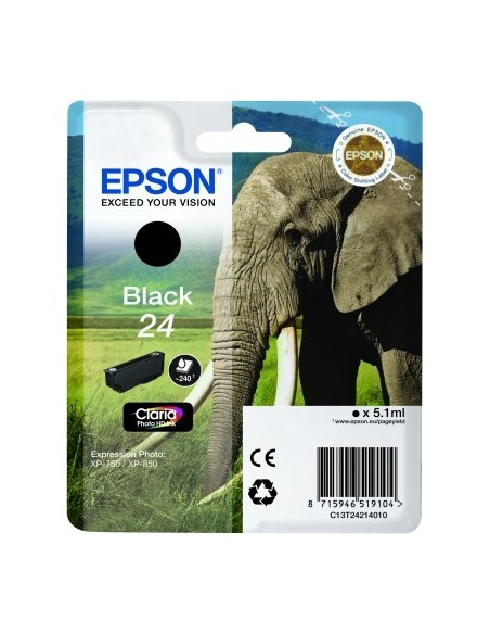 Epson Elephant Cartucho 24 negro (etiqueta RF)