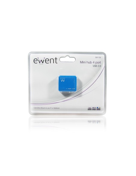Ewent EW1126 nodo concentrador 480 Mbit s Azul