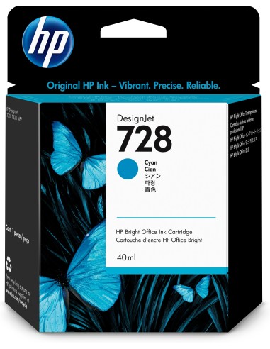 HP 728 cartucho de tinta Original Cian