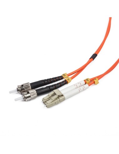 iggual IGG311530 cable de fibra optica 5 m OM2 2x LC ST Naranja