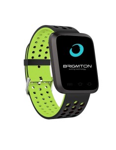 Brigmton BSPORT-18-V rastreador de actividad Pulsera de actividad Negro, Amarillo IP67 TFT 3,3 cm (1.3")
