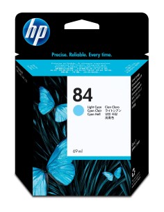 HP Cartucho de tinta DesignJet 84 cian claro 69 ml