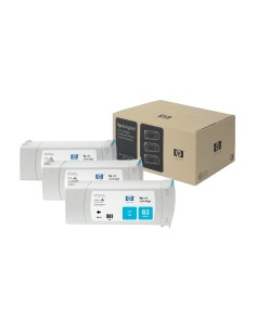 HP Pack de ahorro 3 cartuchos tinta UV DesignJet 83 cian 680 ml