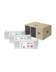 HP Pack de ahorro 3 cartuchos tinta UV DesignJet 83 magenta claro 680 ml