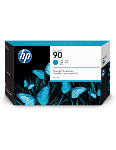 HP Pack de ahorro 3 cartuchos tinta DesignJet 90 cian 400 ml
