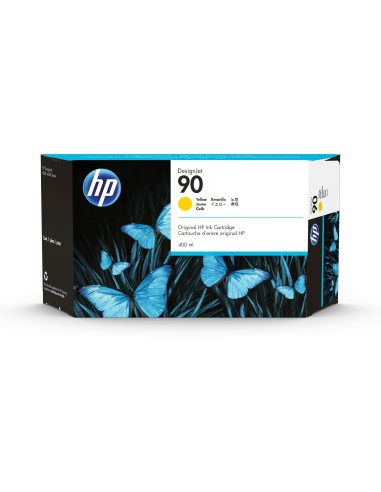 HP Pack de ahorro 3 cartuchos tinta DesignJet 90 amarillo 400 ml