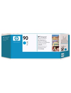 HP Limpiador de cabezales de impresión y cabezal de impresión DesignJet 90 cian