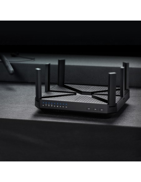 TP-LINK Archer C4000 router inalámbrico Tribanda (2,4 GHz 5 GHz 5 GHz) Gigabit Ethernet Negro