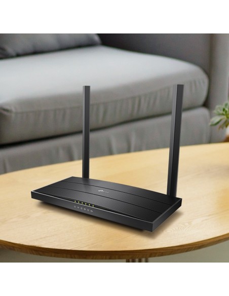 TP-LINK Archer VR400 router inalámbrico Doble banda (2,4 GHz   5 GHz) Gigabit Ethernet 3G 4G Negro