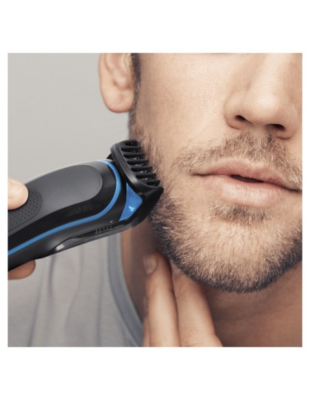 Braun Multigroomer 81681340 depiladora para la barba Mojado y seco Negro, Azul