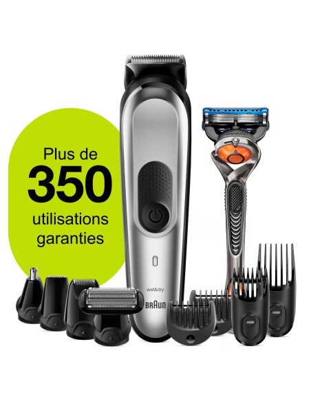 Braun 81704978 depiladora para la barba Mojado y seco Gris, Plata