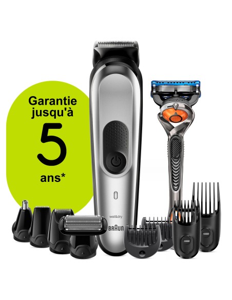 Braun 81704978 depiladora para la barba Mojado y seco Gris, Plata
