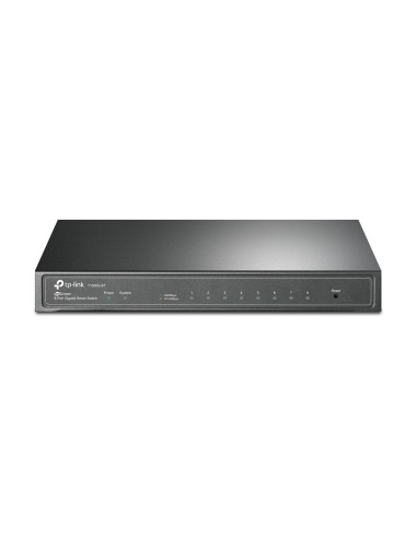 TP-LINK T1500G-8T(TL-SG2008) Gestionado L2 L3 L4 Gigabit Ethernet (10 100 1000) Energía sobre Ethernet (PoE) Negro