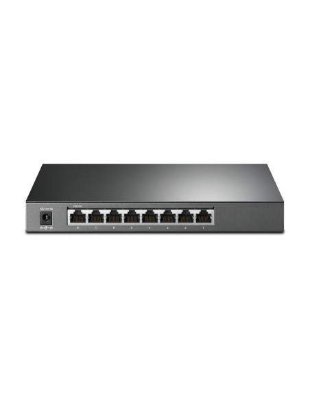 TP-LINK T1500G-8T(TL-SG2008) Gestionado L2 L3 L4 Gigabit Ethernet (10 100 1000) Energía sobre Ethernet (PoE) Negro