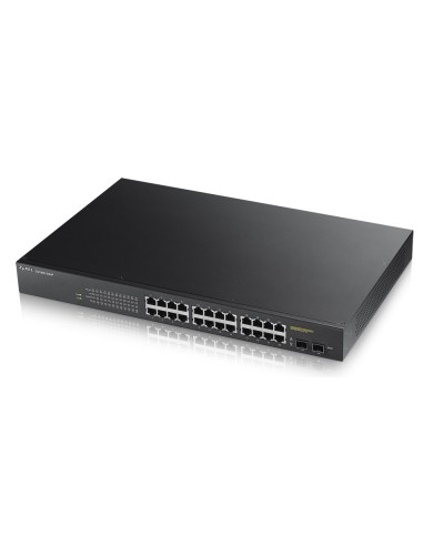 Zyxel GS1900-24HP Gestionado L2 Gigabit Ethernet (10 100 1000) Negro Energía sobre Ethernet (PoE)