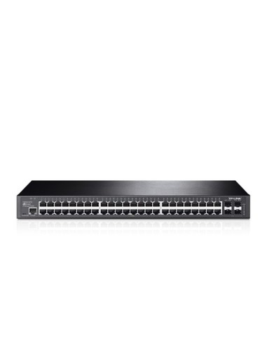 TP-LINK T2600G-52TS (TL-SG3452) Gestionado L2+ Gigabit Ethernet (10 100 1000) Negro 1U