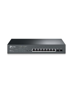 TP-LINK T1500G-10MPS switch Gestionado L2 Gigabit Ethernet (10 100 1000) Negro 1U Energía sobre Ethernet (PoE)