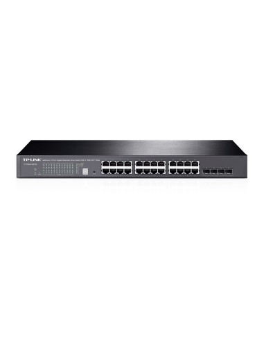 TP-LINK T1700G-28TQ Gestionado L2+ Gigabit Ethernet (10 100 1000) Negro