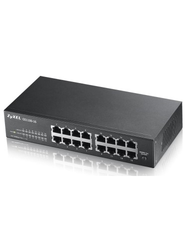 Zyxel GS1100-16 No administrado Gigabit Ethernet (10 100 1000) Negro