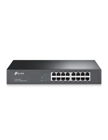 TP-LINK TL-SF1016DS switch Fast Ethernet (10 100) Negro