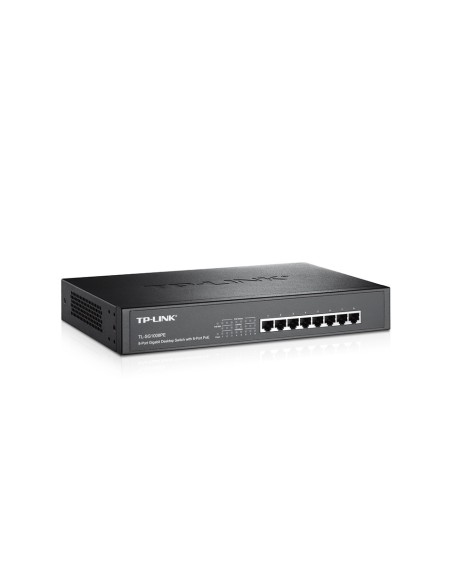 TP-LINK TL-SG1008PE switch No administrado L2 Gigabit Ethernet (10 100 1000) Negro Energía sobre (PoE)