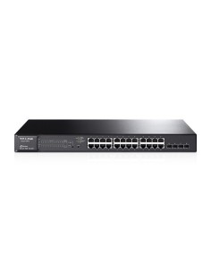 TP-LINK JetStream 24-Port Gigabit Smart Gestionado L2 L3 Gigabit Ethernet (10 100 1000) Negro 1U Energía sobre Ethernet (PoE)