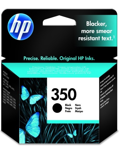 HP 350 cartucho de tinta 1 pieza(s) Original Rendimiento estándar Negro