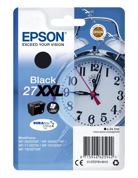 Epson Singlepack Black 27XXL DURABrite Ultra Ink
