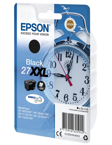 Epson Singlepack Black 27XXL DURABrite Ultra Ink