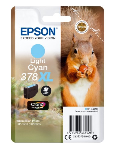 Epson Squirrel Singlepack Light Cyan 378XL Claria Photo HD I