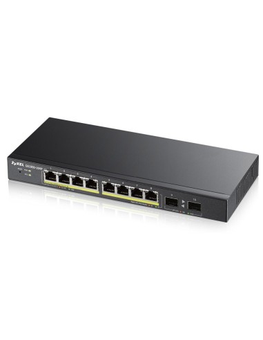 Zyxel GS1900-10HP Gestionado L2 Gigabit Ethernet (10 100 1000) Energía sobre Ethernet (PoE) 1U Negro