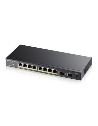 Zyxel GS1100-10HP No administrado Gigabit Ethernet (10 100 1000) Negro 1U Energía sobre Ethernet (PoE)