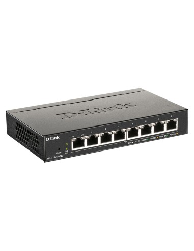 D-Link DGS-1100-08PV2 switch Gestionado L2 L3 Gigabit Ethernet (10 100 1000) Energía sobre Ethernet (PoE) Negro