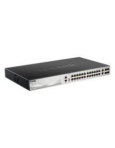 D-Link DGS-3130-30TS Gestionado L3 Gigabit Ethernet (10 100 1000) Negro, Gris