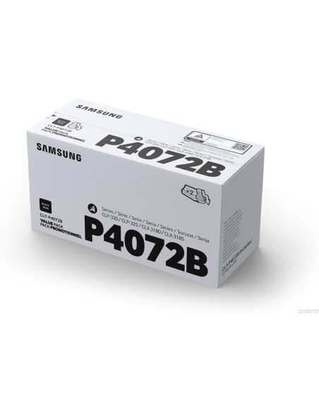 Samsung CLT-P4072B cartucho de tóner 2 pieza(s) Original Negro