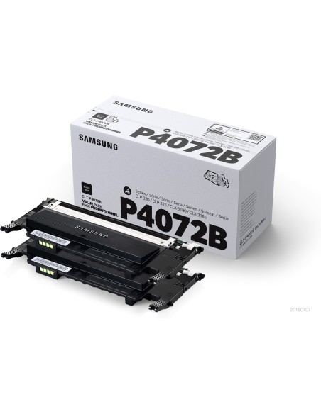 Samsung CLT-P4072B cartucho de tóner 2 pieza(s) Original Negro