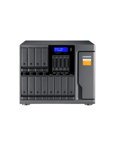 QNAP TL-D1600S caja para disco duro externo Carcasa de disco duro SSD Negro, Gris 2.5 3.5"