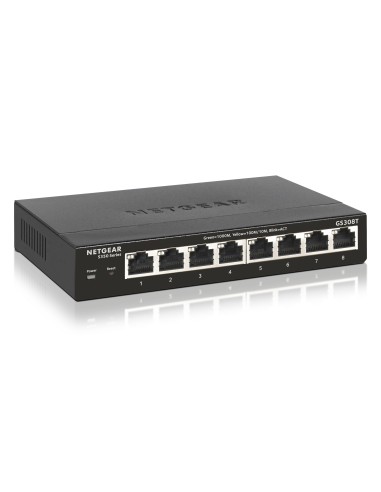 Netgear GS308T Gestionado L2 Gigabit Ethernet (10 100 1000) Negro