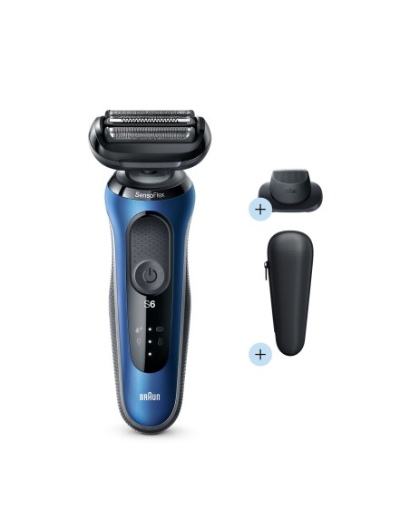 Braun Series 6 Máquina de afeitar de láminas Recortadora Azul
