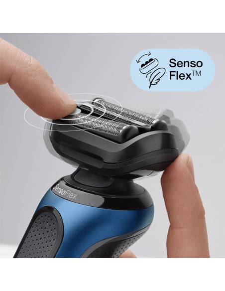 Braun Series 6 Máquina de afeitar de láminas Recortadora Azul