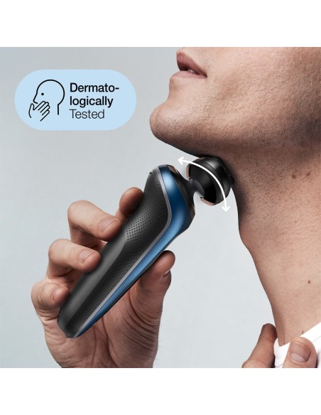 Braun Series 6 Máquina de afeitar de láminas Recortadora Azul