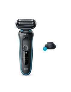 Braun Series 5 50-M1200S afeitadora Máquina de afeitar de láminas Recortadora Negro, Azul