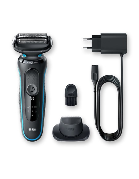 Braun Series 5 50-M1200S afeitadora Máquina de afeitar de láminas Recortadora Negro, Azul