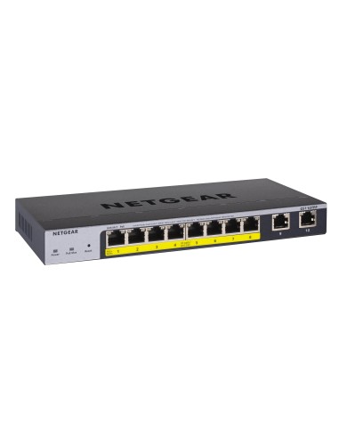 Netgear GS110TPP Gestionado L2 L3 L4 Gigabit Ethernet (10 100 1000) Energía sobre Ethernet (PoE) Gris