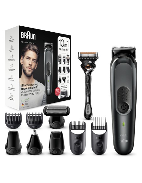 Braun All-in-one MGK7321 Mojado y seco Negro, Gris
